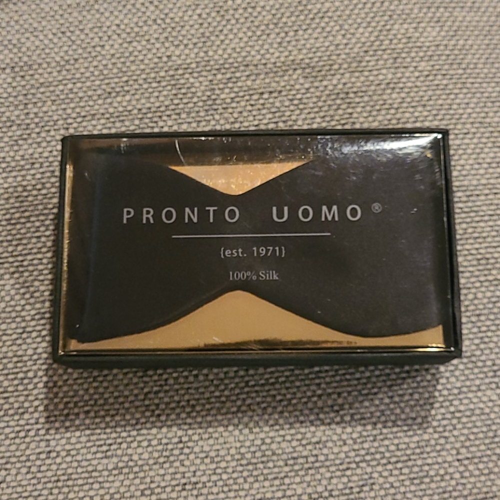Black bow tie | 100% silk